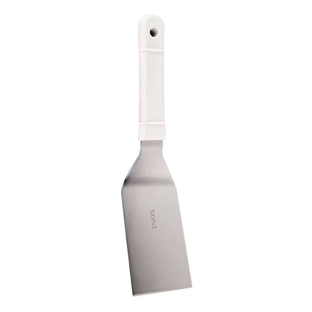 Kit 10 Espátula Profissional Chapa Chapeiro Curva Aço Inox