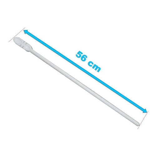 12 X Poleiro Tipo Italiano Branco Grande 56cm - Animalplast