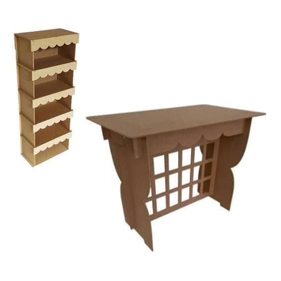 Kit Mdf Festa Provençal Mesa Armário Mdf Cru