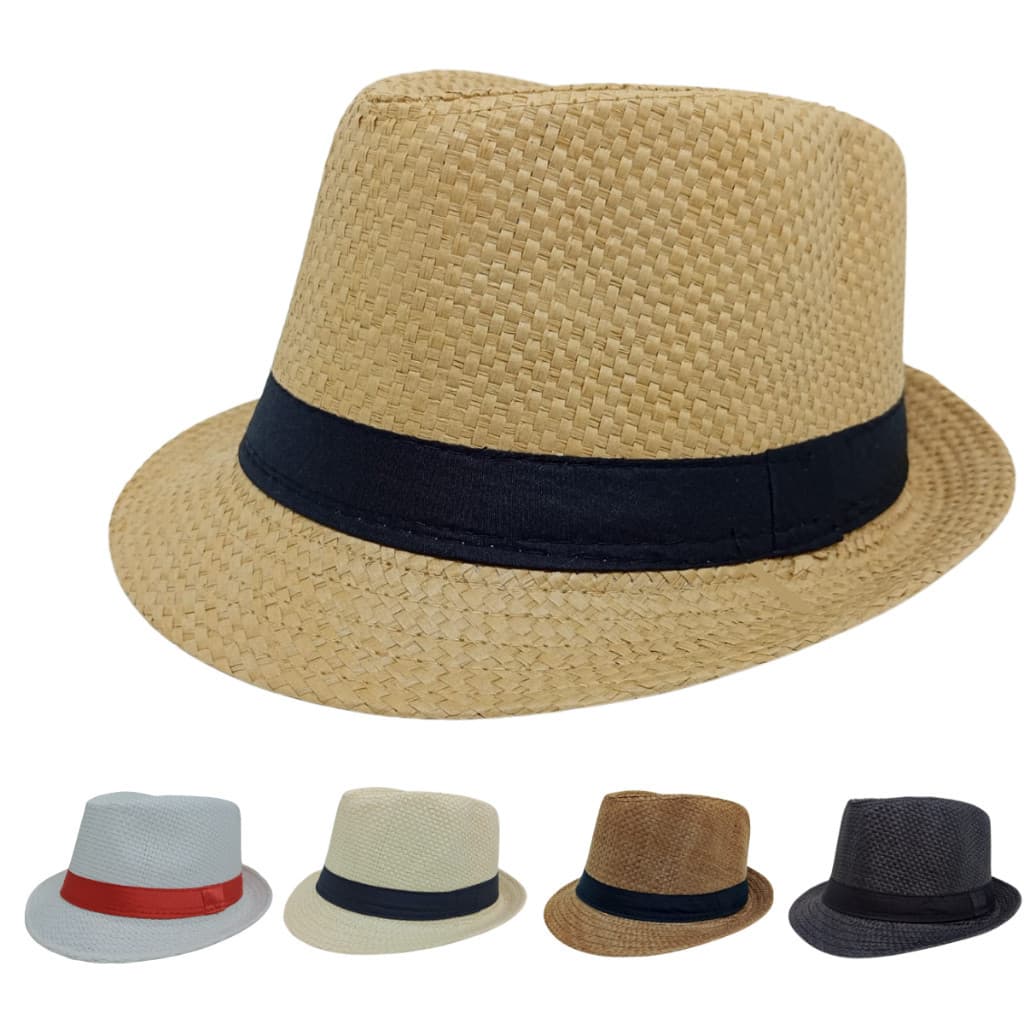 Chapéu Panama Fedora Palha Estilo Malandro Pagodeiro