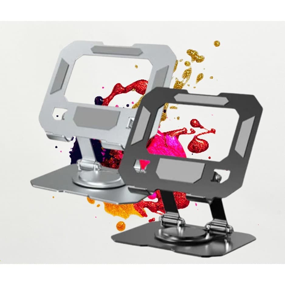 Suporte Celular Tablet De Mesa Giratório 360° Alumínio Ajustável
