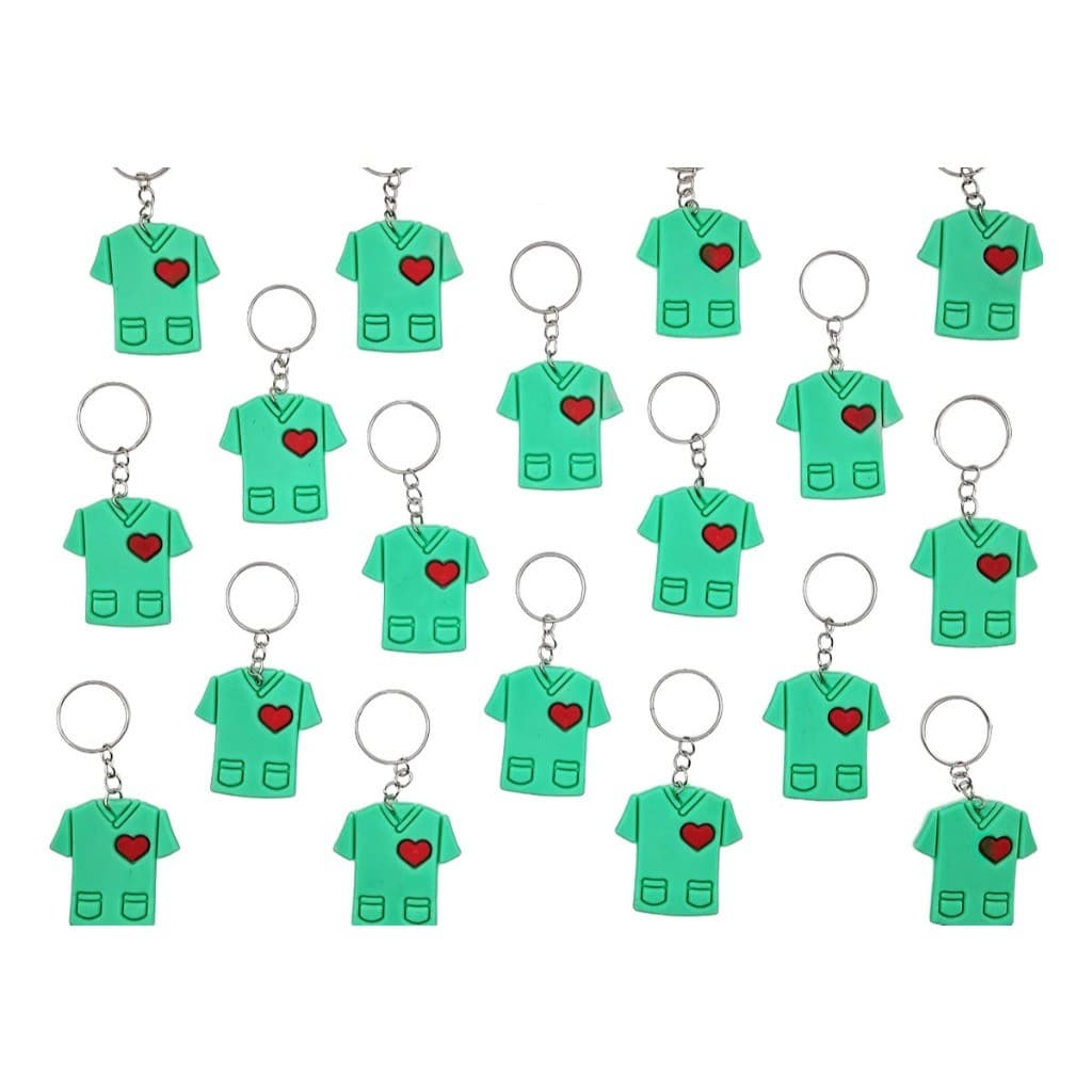 Jaleco Verde 10un Chaveiro Lembrancinha Equipe Enfermagem Novo