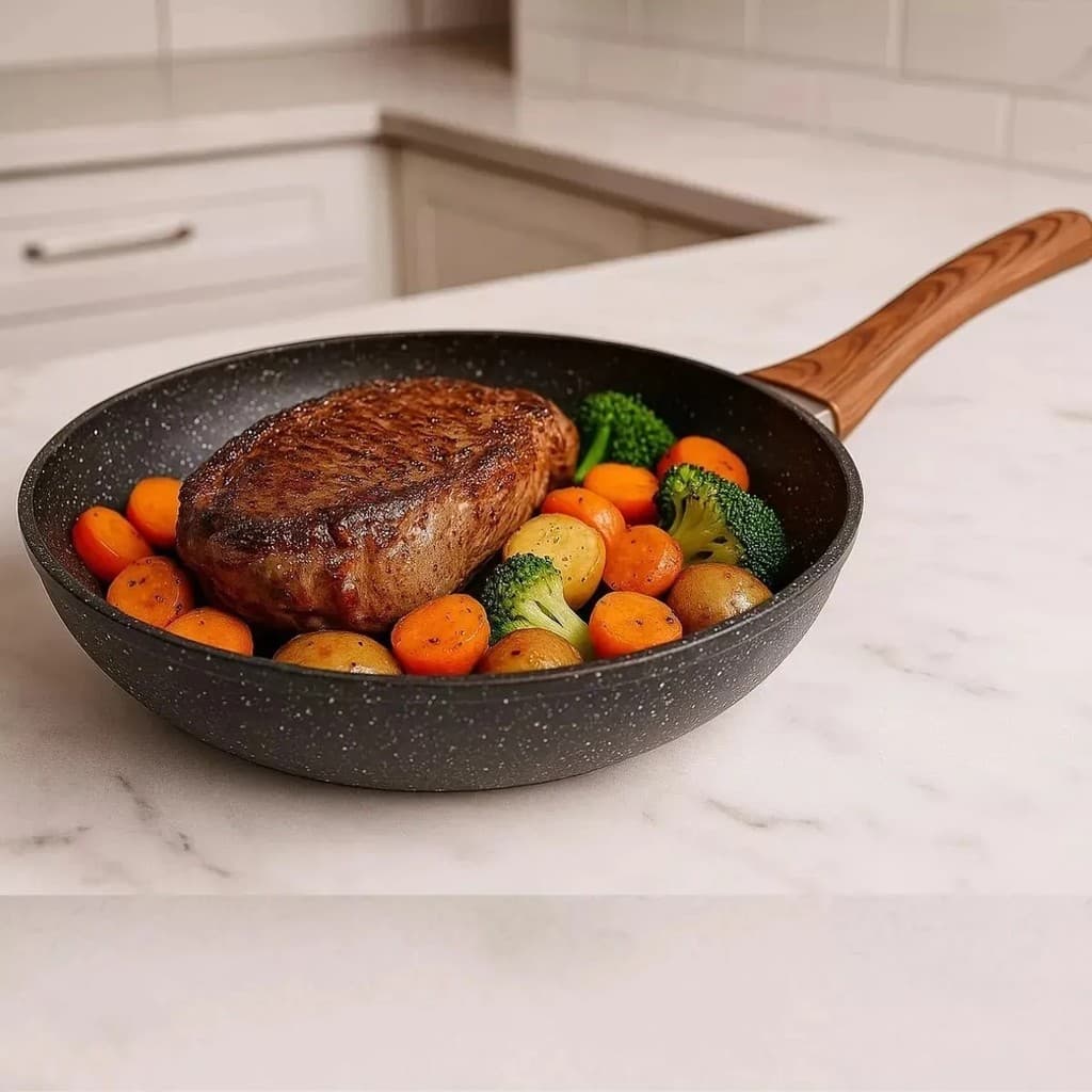 Frigideira Antiaderente Alumínio Alta Durabilidade 28cm Cozinha Sem Óleo
