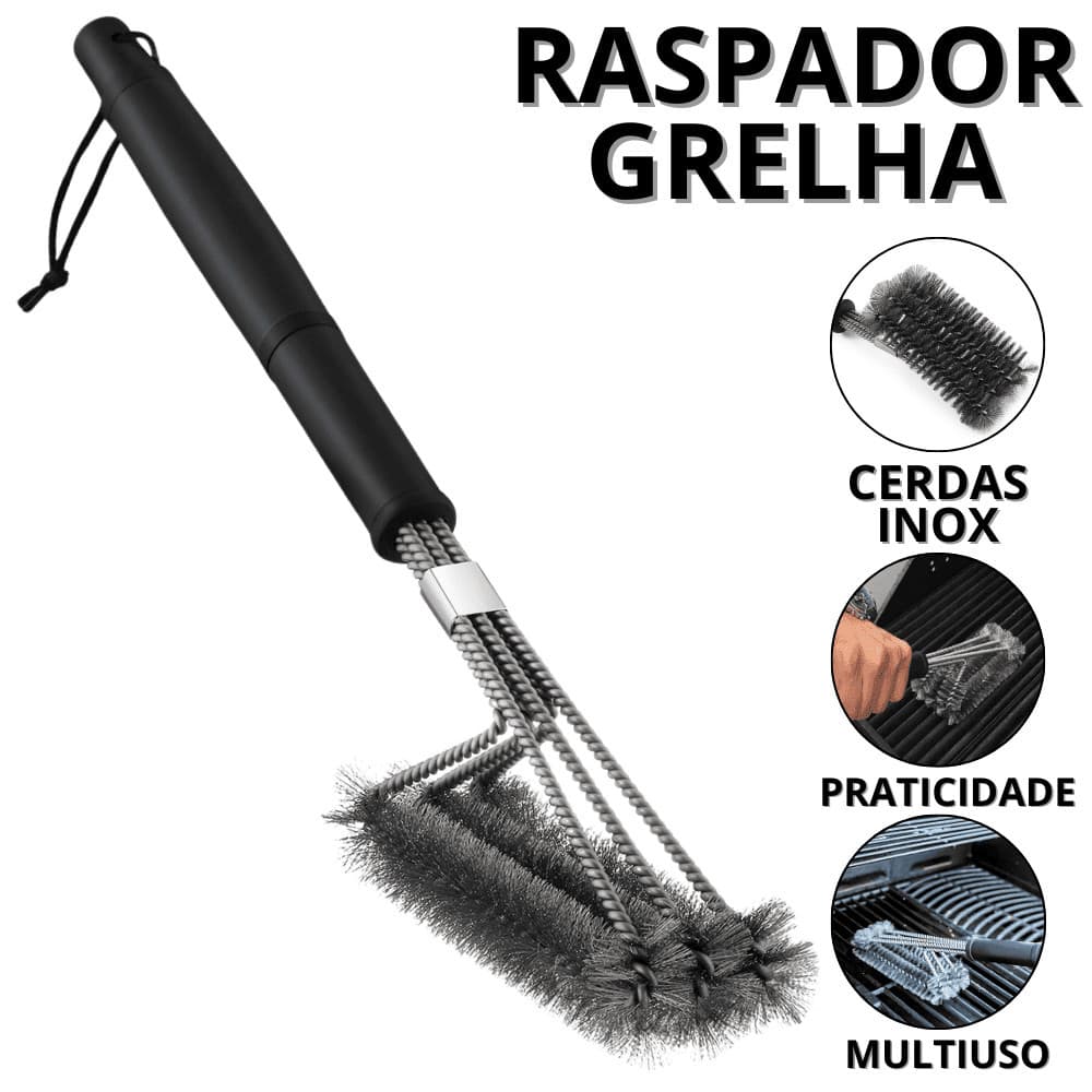 Escova De Limpeza Pesada Limpador de Grelha De Churrasqueira Limpa Grelha