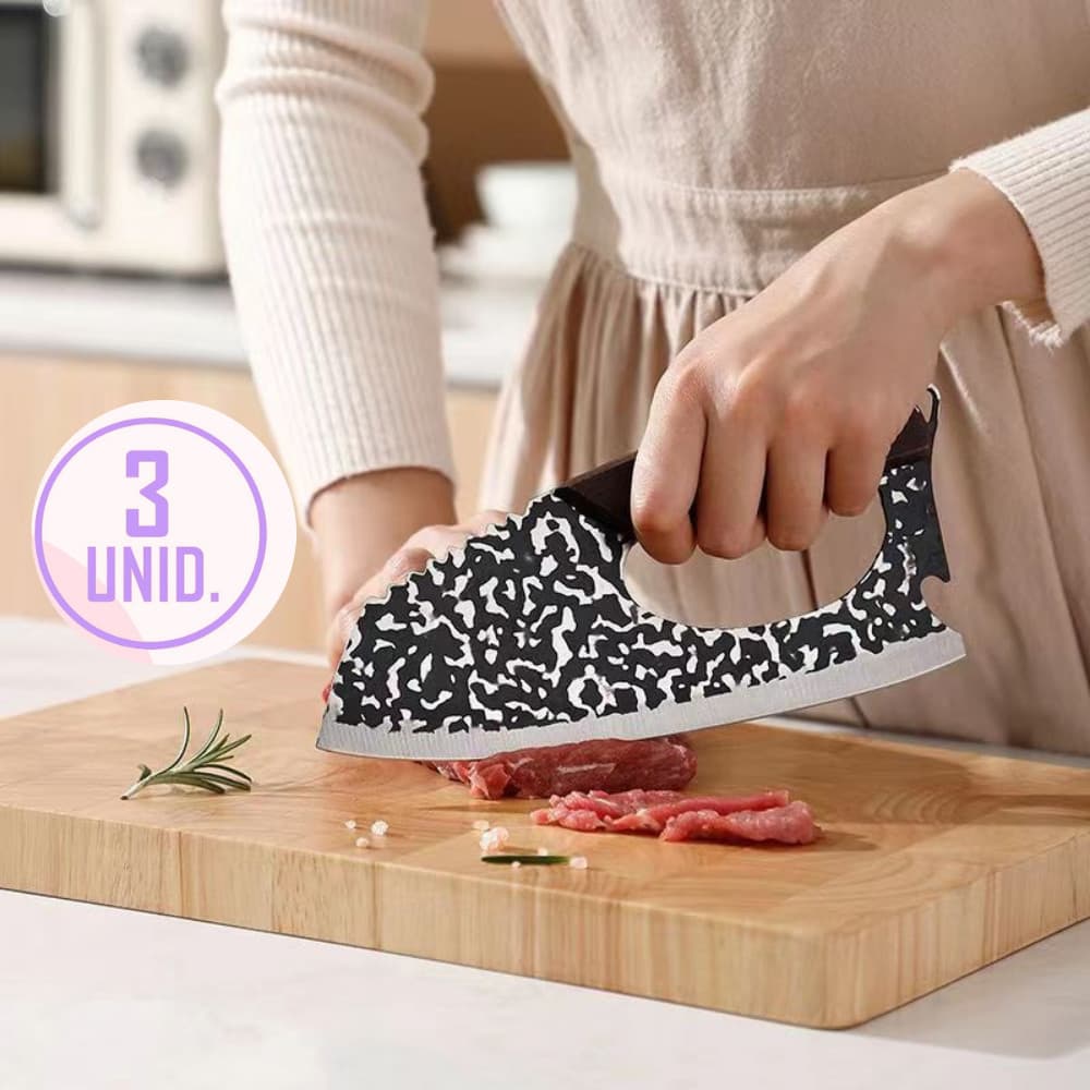 Kit 1/2/3 Cutelo lnox Profissional Cabo King ArtesanalChurrasco Cozinha Best