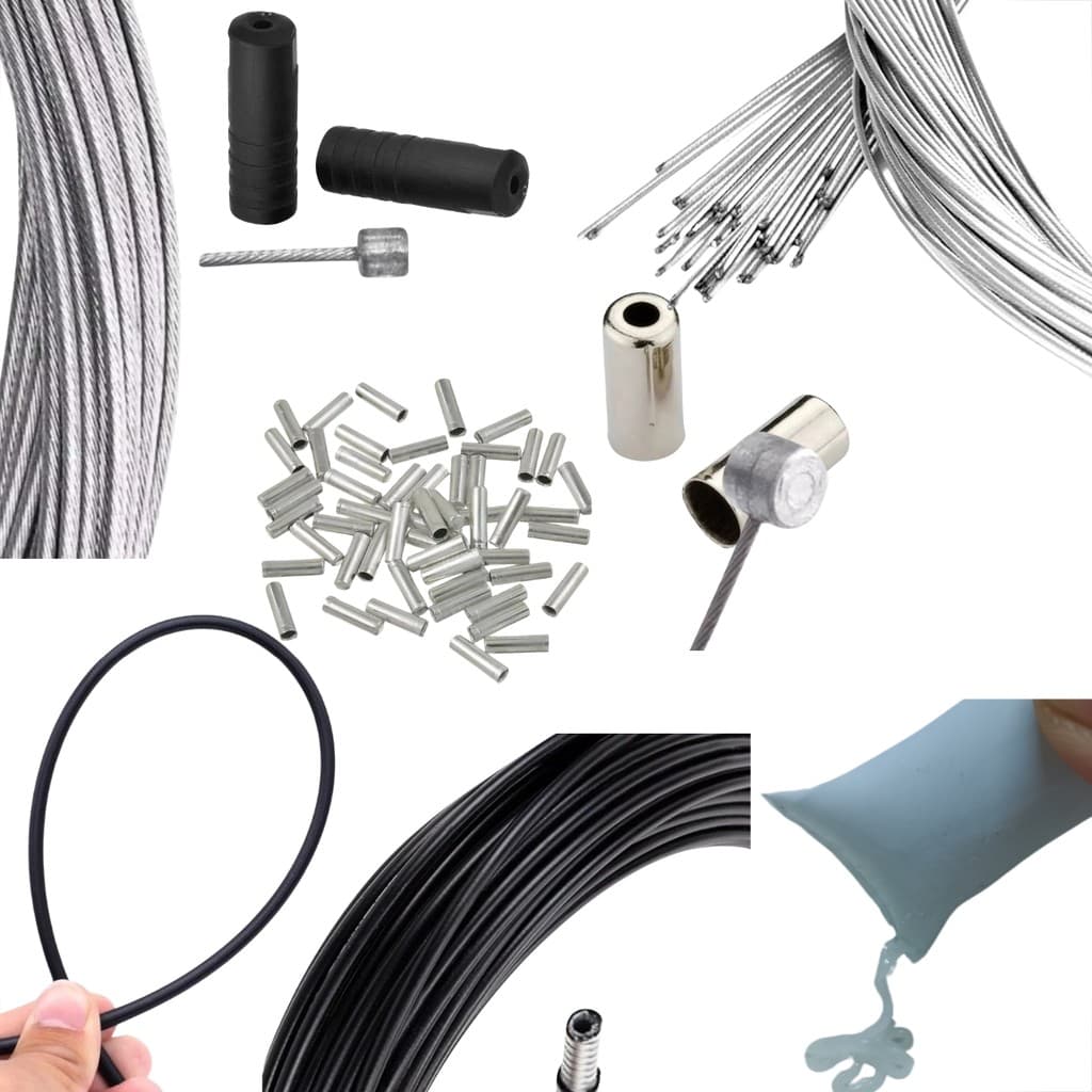 Conduite Teflon Freio Marcha Cabos Completo Bike C/ Vaselina Bike manutenção