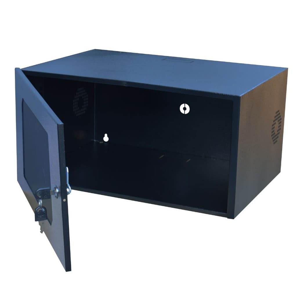 Caixa Metalica Rack 5u Economic 25 X 50 X 35 2 Chave Preto
