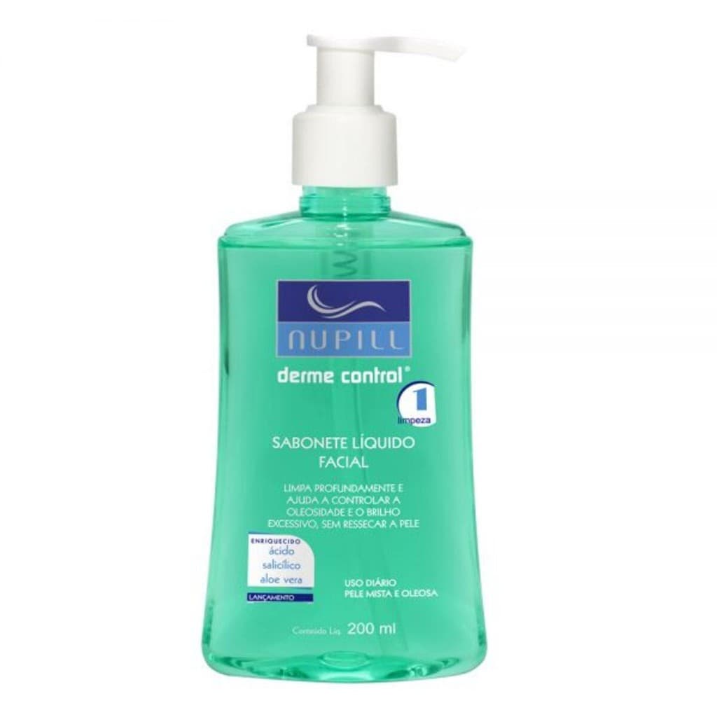 Sabonete Líquido Facial Nupill Derme Control 200ml