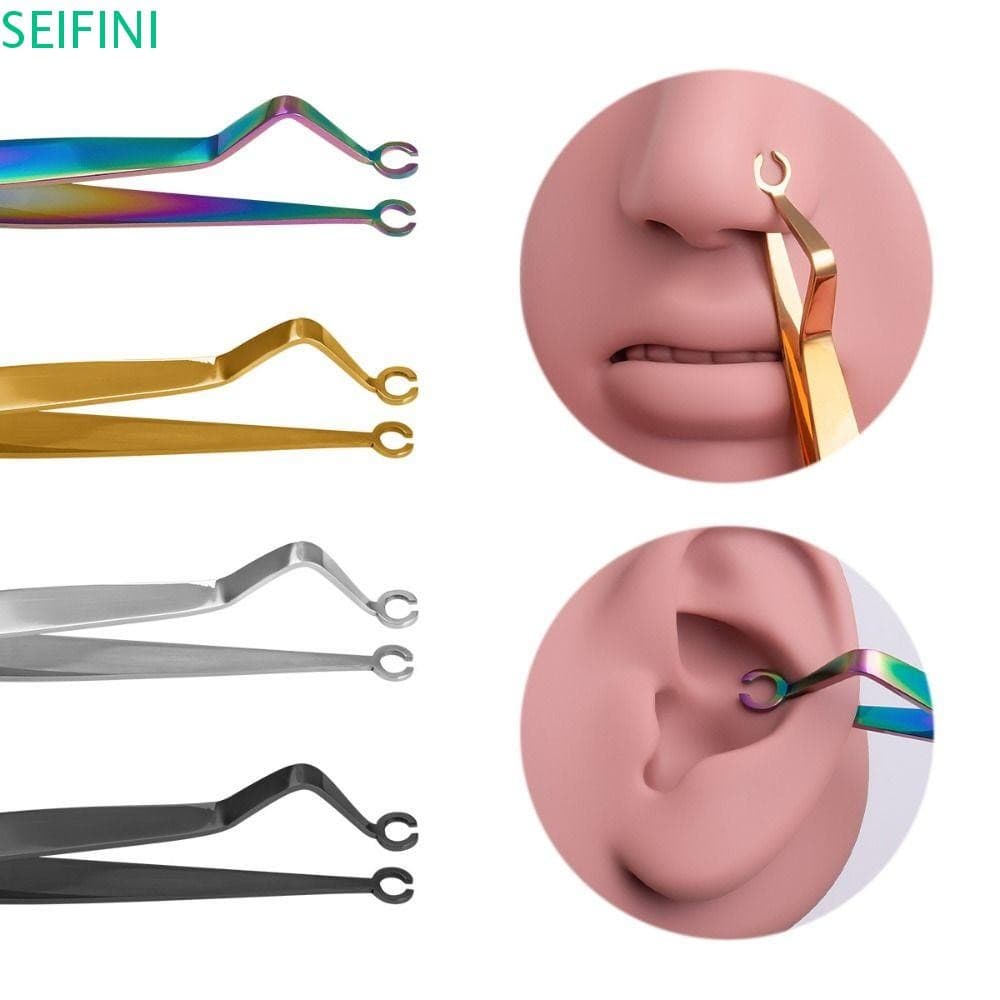 Ferramenta De Piercing Corporal SEIFINI , De Septo , Pinça Dérmica De Aço Inoxidável , Pino De Orelha