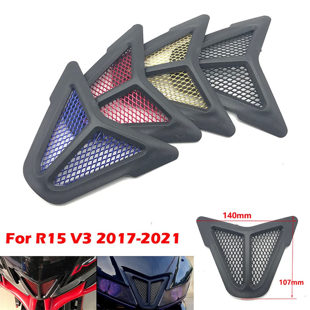 Para YAMAHA YZF R15 V3 2017 2018 2019 2020 2021 Motocicleta Capa De Entrada Ar Grill Guarda Protetor Acessórios