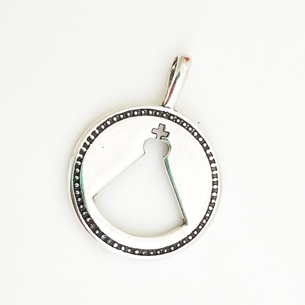 Pingente Vazado Nossa Senhora Aparecida Prata 925 2,3cm