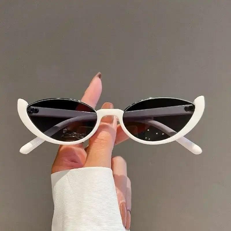 Óculos De Sol Olho De Gato Feminino Retrô , Elegantes De Meio Corpo , Design Elegante Ao Ar Livre UV400