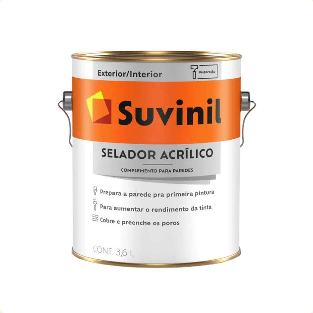 Suvinil Base Água Branco Selador Acrílico 3,6l e 18l