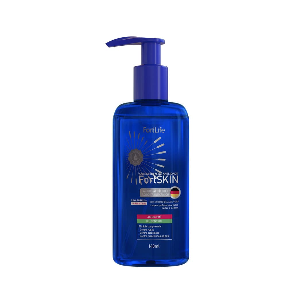 Sabonete Gel Facial Aging-Pré FortSkin 140ml FORTLIFE