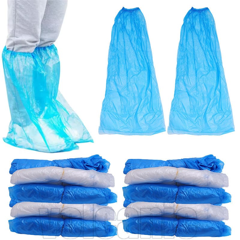 10/30 Unidades 60 * 30 Cm Capas Descartáveis Para Sapatos-Engrossar , À Prova D'água-Botas De Chuva De Tubo Longo De Plá