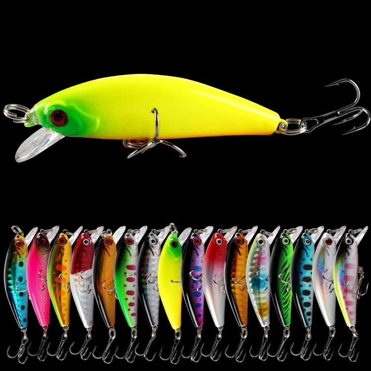 1 Pçs Pia Mini Iscas De Pesca Isca Dura Artificial 5.5cm 6g