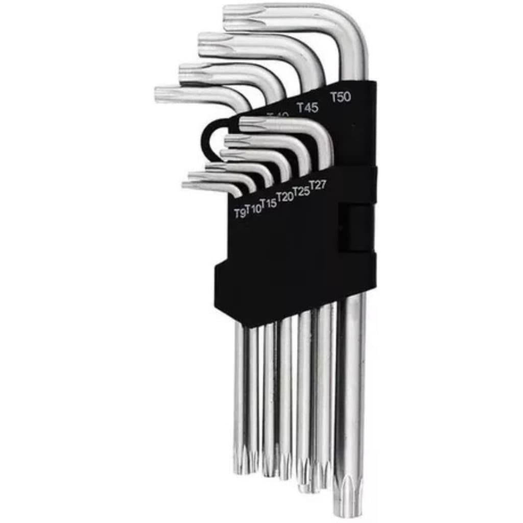 Jogo Chave Torx Média C/10 Pçs T9 À T50  Western
