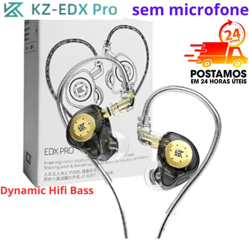 Fone de Ouvido KZ EDX PRO e QKZ AK6 Retorno de Palco Profissional  Novo (sem caixa)