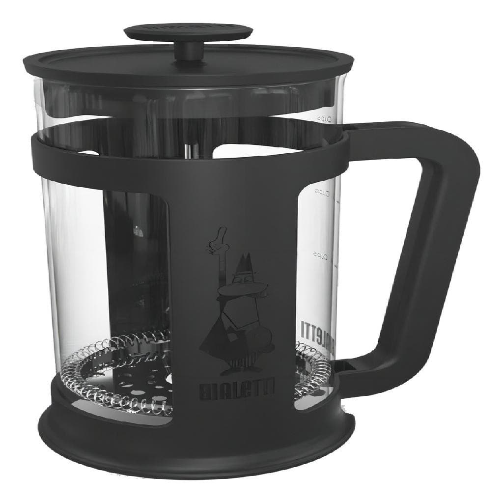 Cafeteira Bialetti Prensa Francesa Press Smart Manual Preta Prensa Francesa 1 litro