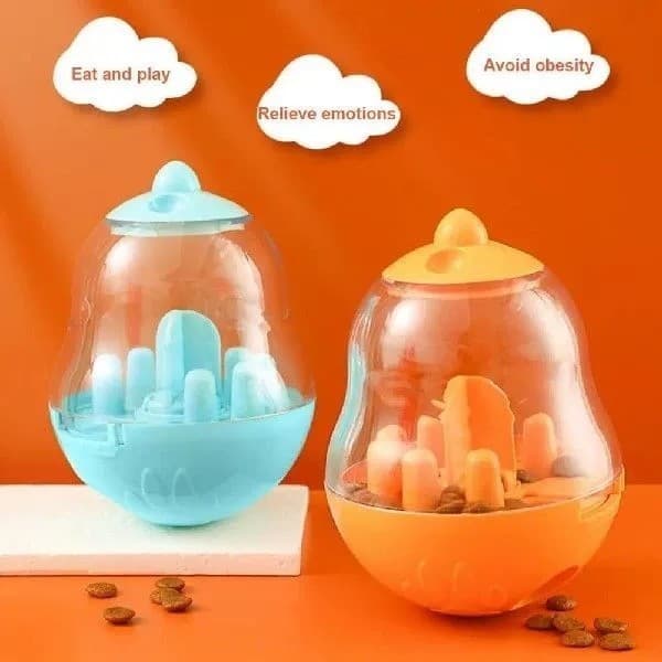 Bola Brinquedo Comedouro Lento Para Petisco Cães e Gatos