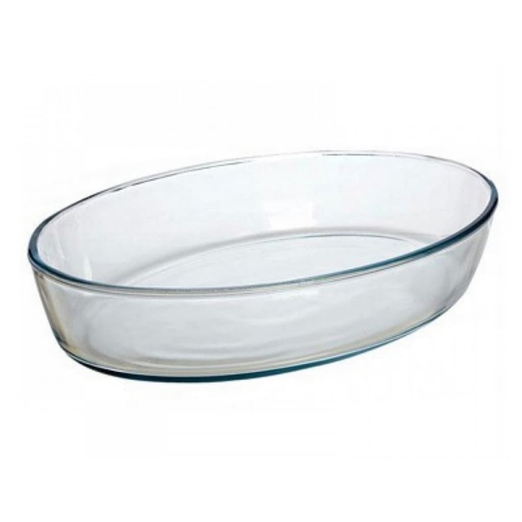 Travessa de Vidro Temperado Oval Borossilicato 2,35L Eco´s