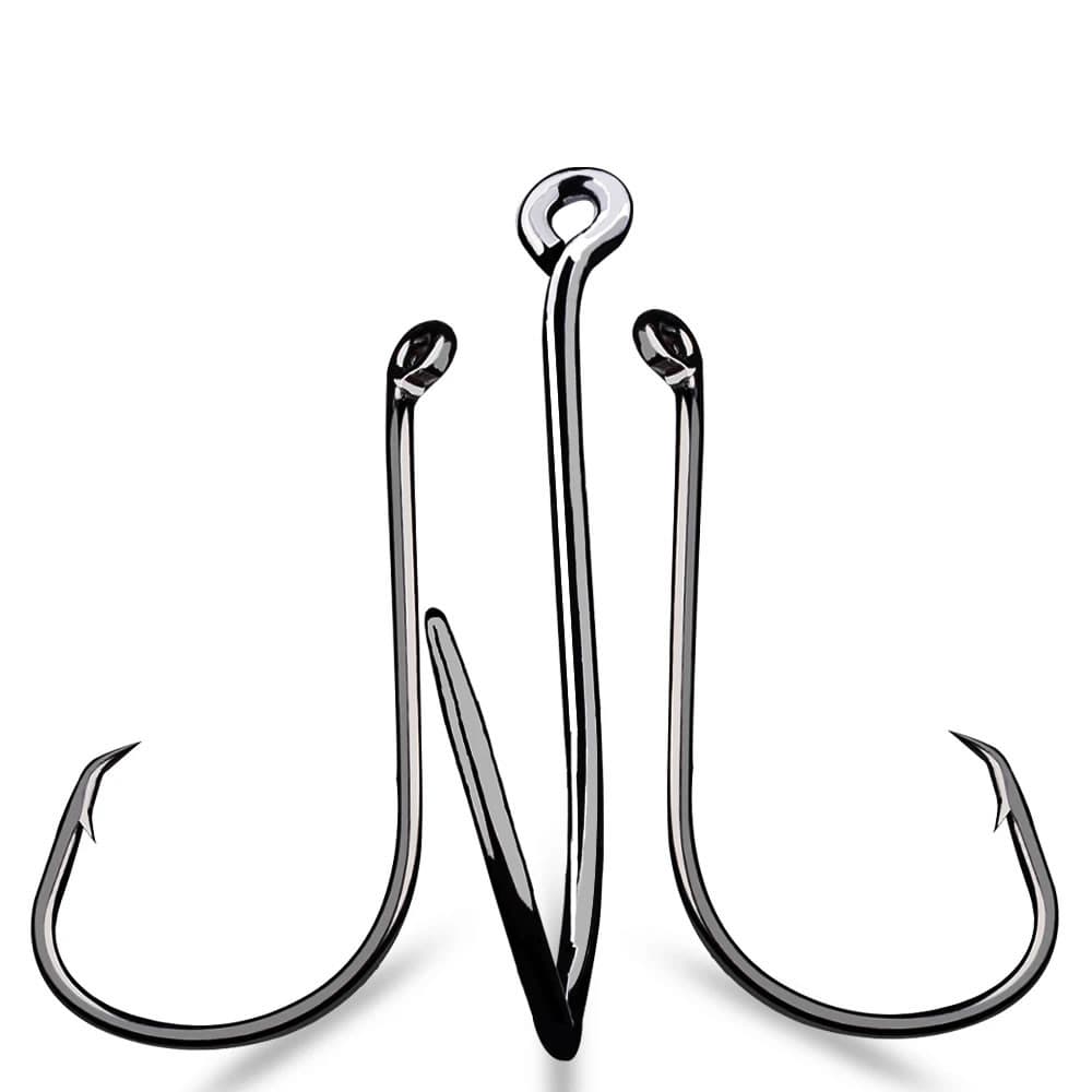 Pesca Kit 100 peças Anzol Octopus Anti-Escape com Ponta Curvada 20x34mm nro 4