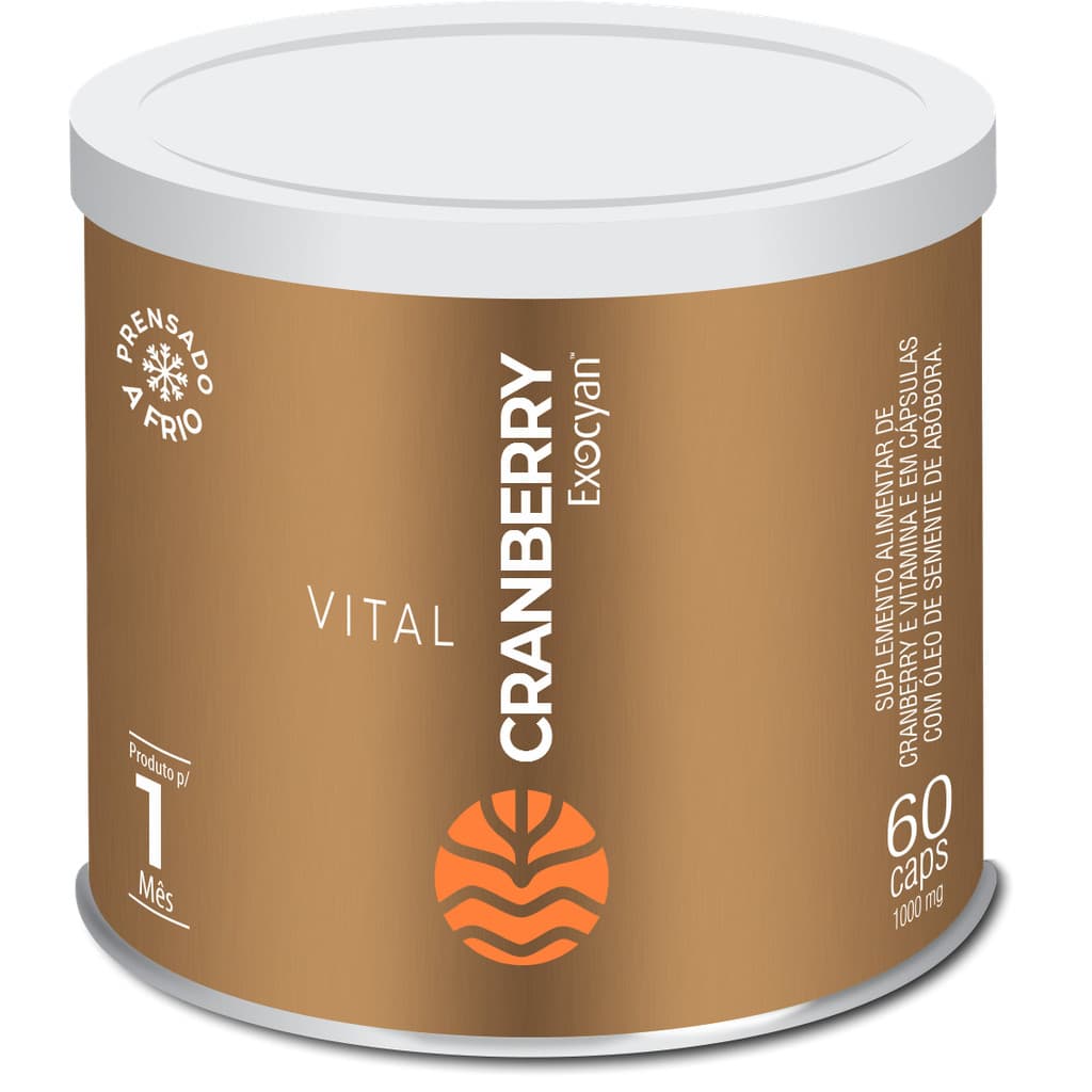 Vital Cranberry Exocyan 1000mg 60 Cápsulas Vital Âtman
