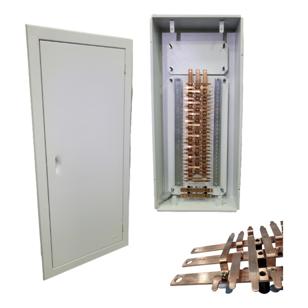 Quadro Embutir Com Barramento Trifásico 32 Disjuntores 225A