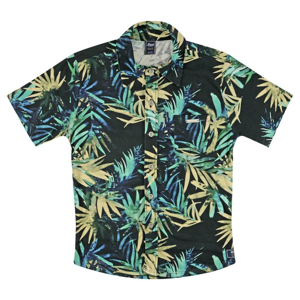 Camisa Juvenil Look Jeans Folhagem