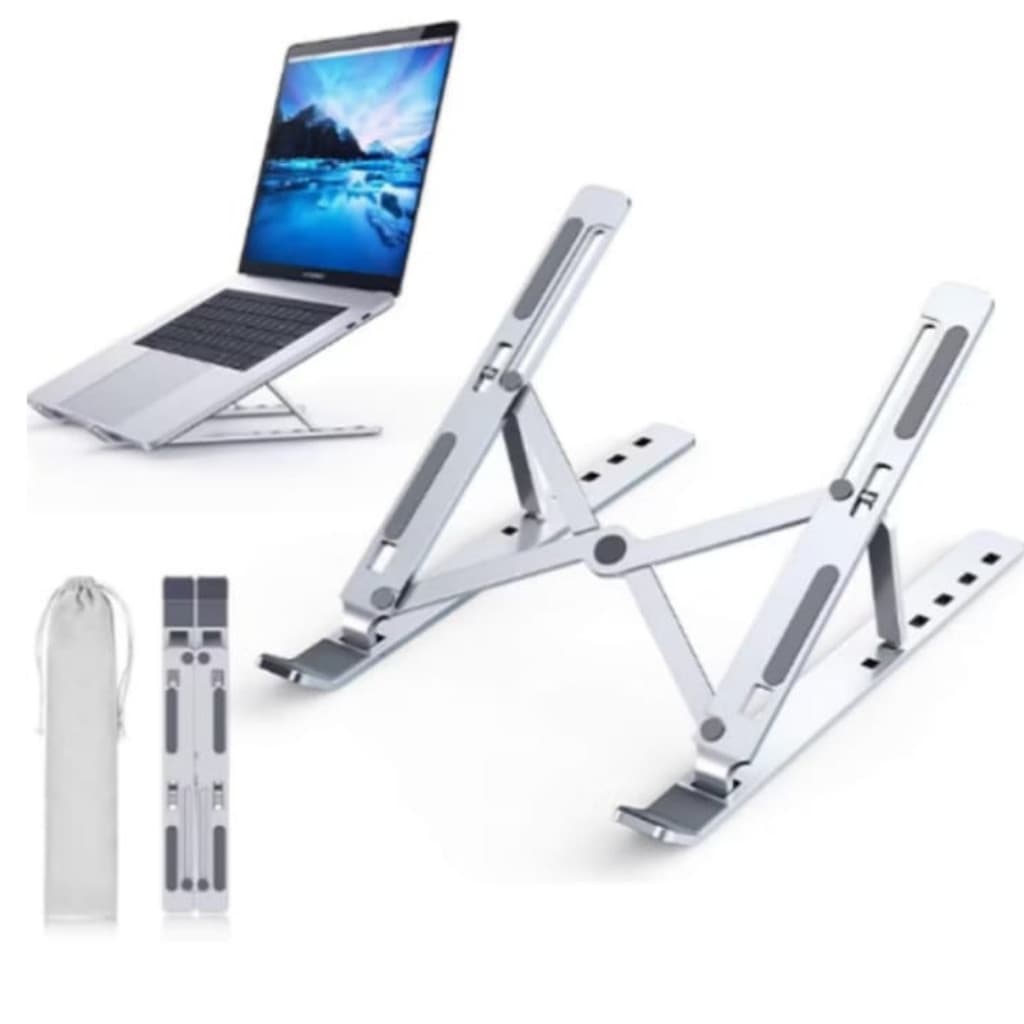 Laptop Suporte Base Notebook Tablet Alumínio Dobrável Portátil ZX-447