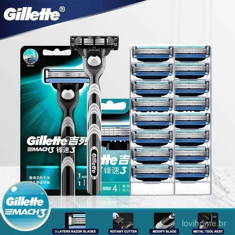 MACH 3 Gillette Men's Shaving Blades Ink Cartridge Filling