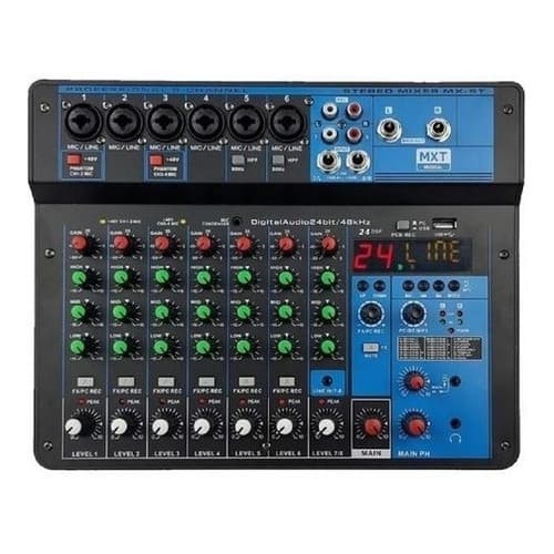 MESA DE SOM MXT COM 8 CANAIS - MODELO: MX-8T