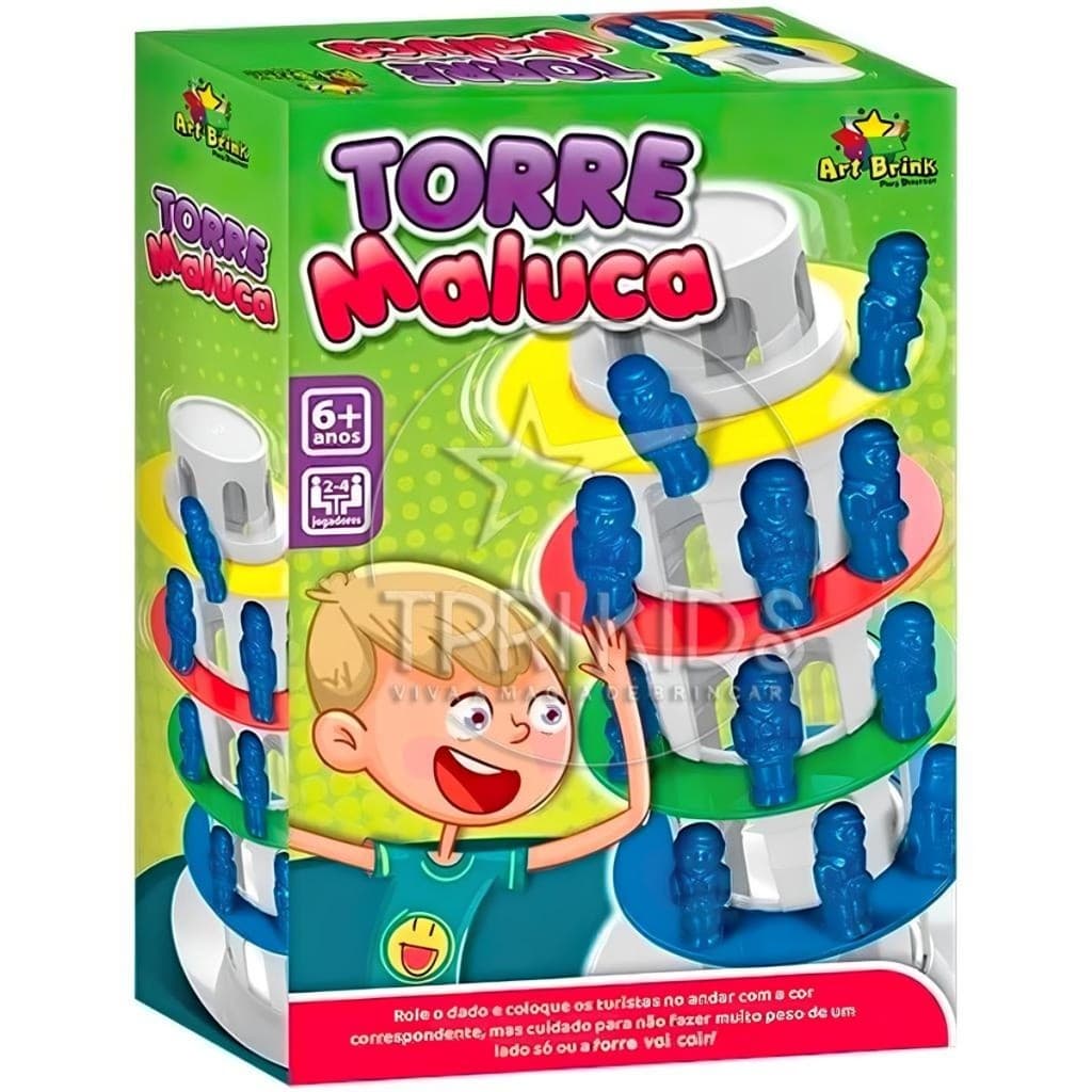 Torre Maluca Jogo Equilíbrio Brinquedo Infantil Tabuleiro Empilhar Concentração Família Educativo