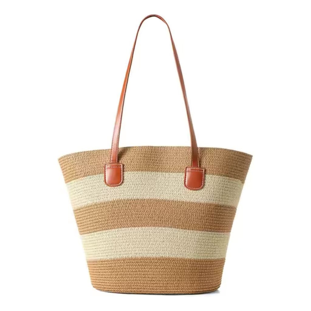 Bolsa De Praia Sofisticada Feminina Prática Viagens Passeios Elegante Estilosa Linda