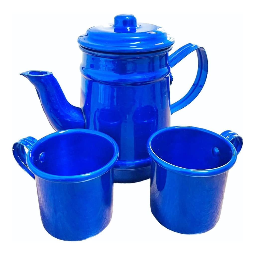 Bule Chaleira De Café Chá Empório Antigo Cafeteria + Xícaras