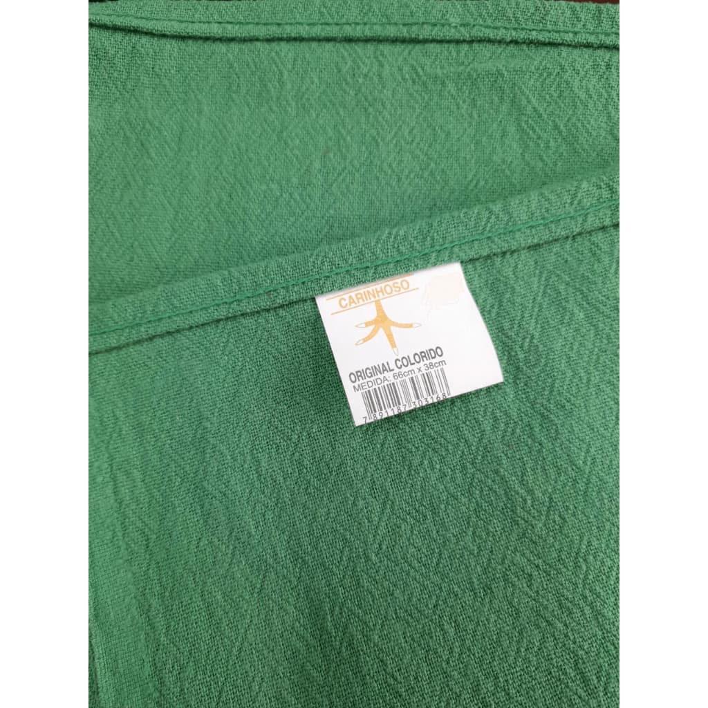 Kit 10 Pano De Prato Verde Bandeira Pé De Galinha 66cm X 38cm