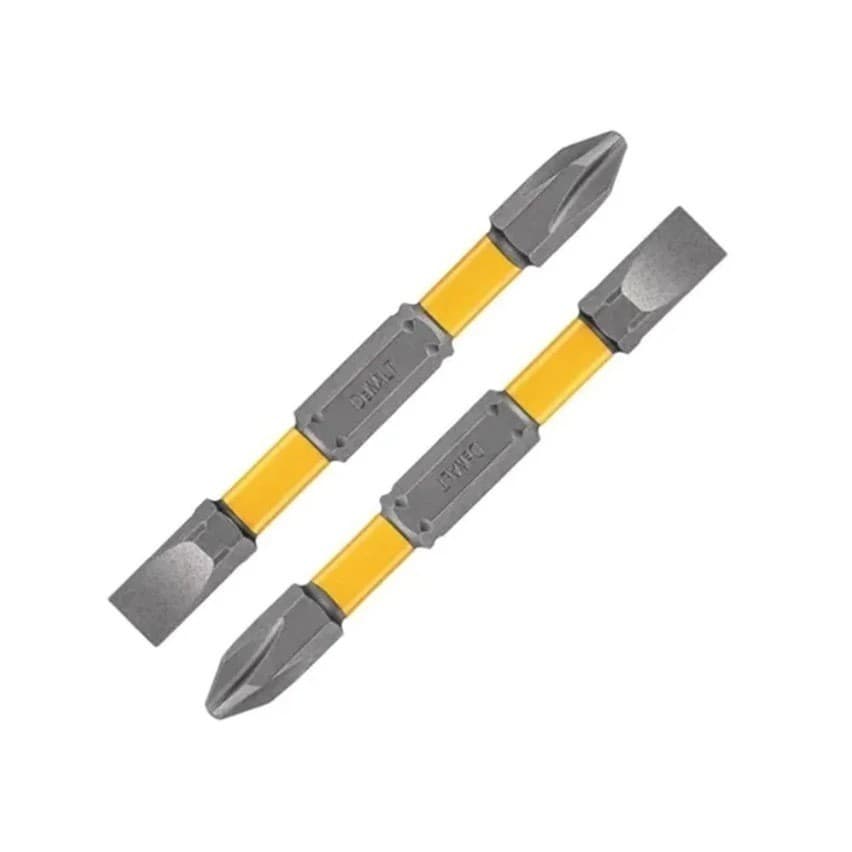 Kit Jogos 4 Bit Ponta Dupla Phillips Fenda Magnético Aço Inox Ph2