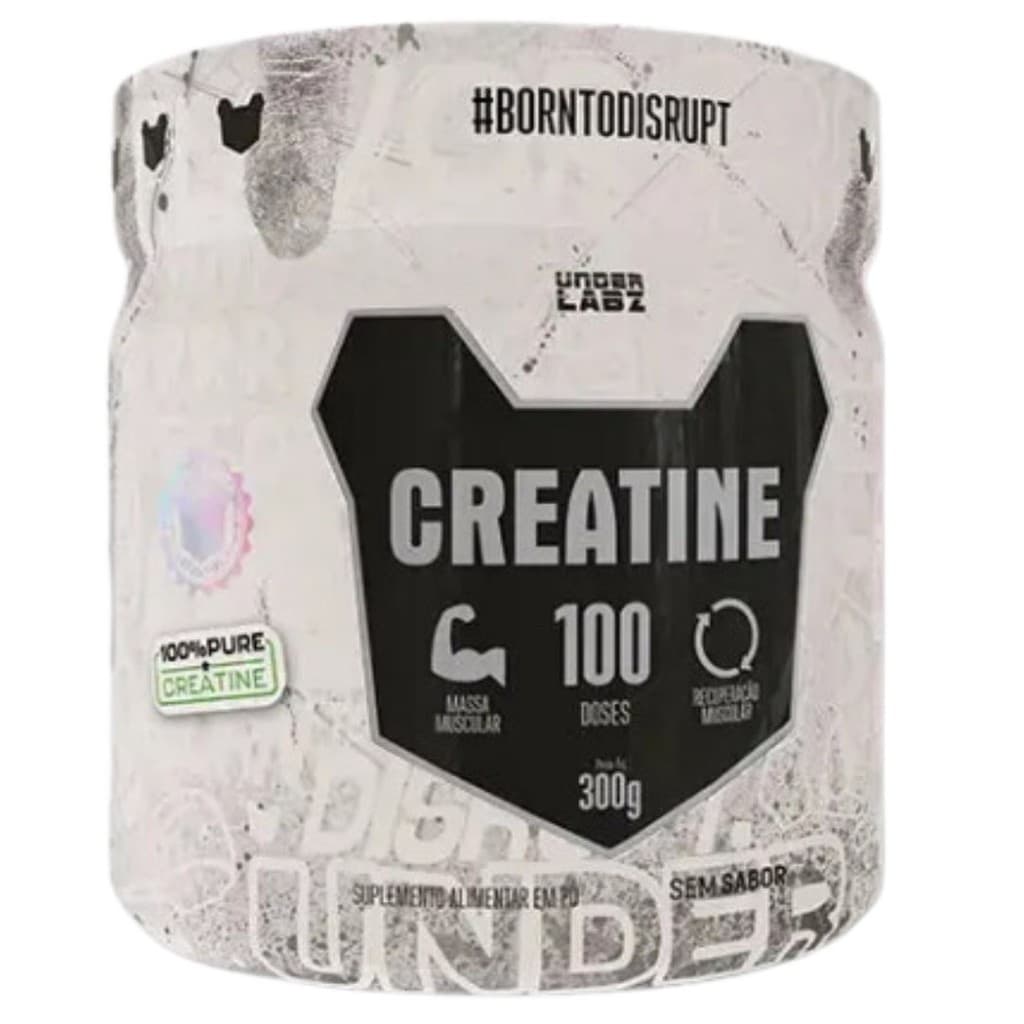 Creatina 100% pura Under Labz Born to Disrupt 300g Creatine 100 doses