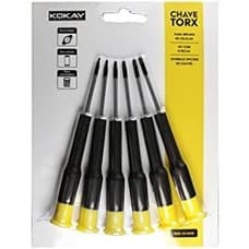 CHAVE TORX C/6 PECAS P/CELULAR KOKAY