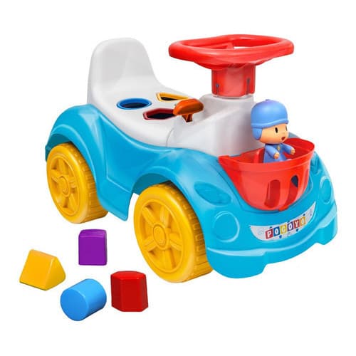 Totokinha Pocoyo Andador Com Boneco Motoca Educativo Carrinho Brinquedo Formas Geométrica Cardoso