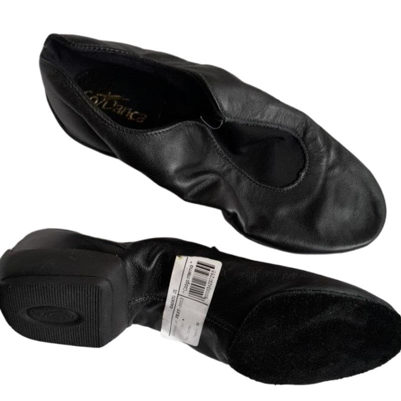 BOTA JAZZ, COR PRETA \ BEGE  (MARCA SÓ DANÇA) PROMOÇÃO DE SALDO DE 144,99 POR 98,99