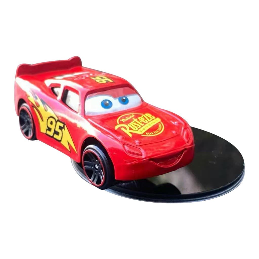 McQueen Carro Deriva Ornamento Painel Do Filme Periférico Modelo De Balanço Brinquedo 1 : 64 Liga Alumínio Estátua beqax