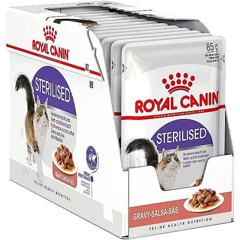 Sachê Royal Canin Sterilised Gatos Adultos Castrados Molho 85g Kit 12 Unidades
