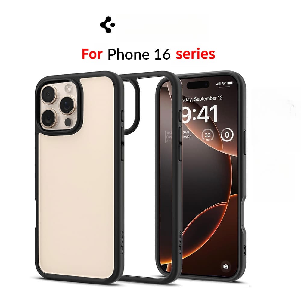 Spigen iPhone 16 Pro 15/14/13/12 Caso Ultra Híbrido/Cristal Claro Gota Capa Protetora Do Telefone