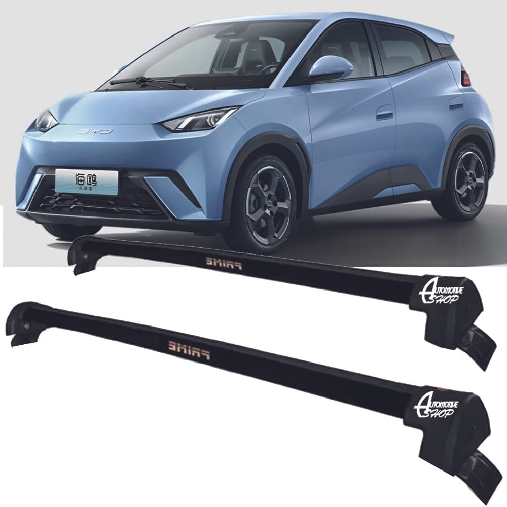 Rack Teto Aluminio Prime BYD Dolphin Mini PRETO PR228