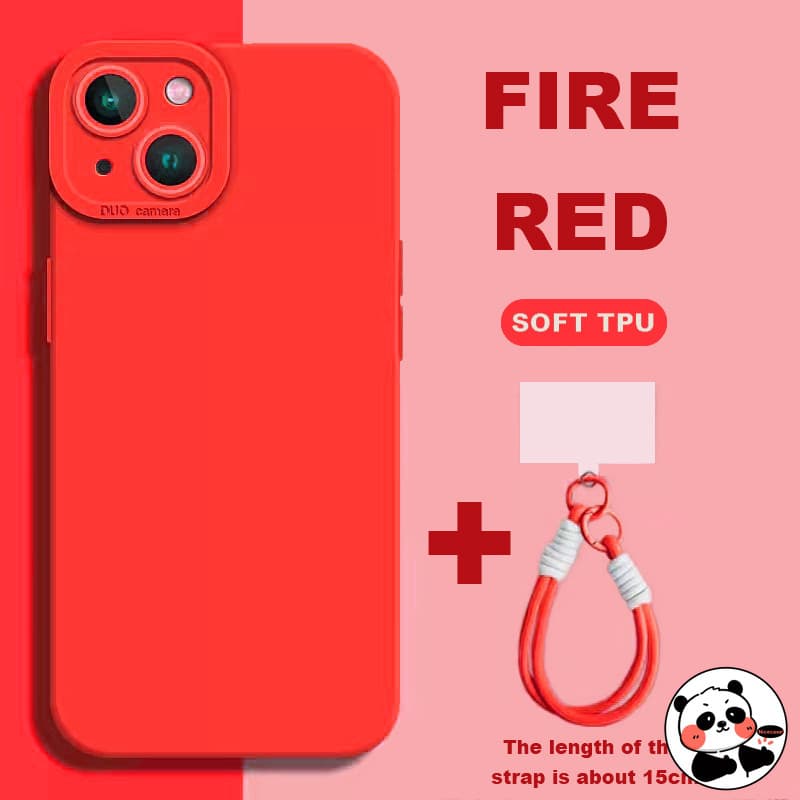 Capa De Telefone Com Alça Para Redmi Note 14 13 12 Pro Plus 12s 12 Turbo + 7 5G 4G Traseira Fofa Simples Cor Sólida Prot