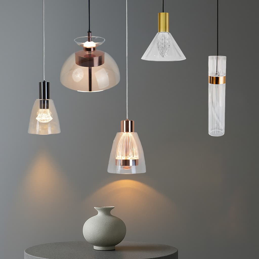 Pendente LED Decorativo  Bivolt Várias Formas 3 Cores de Luz ajustável Sala de Jantar