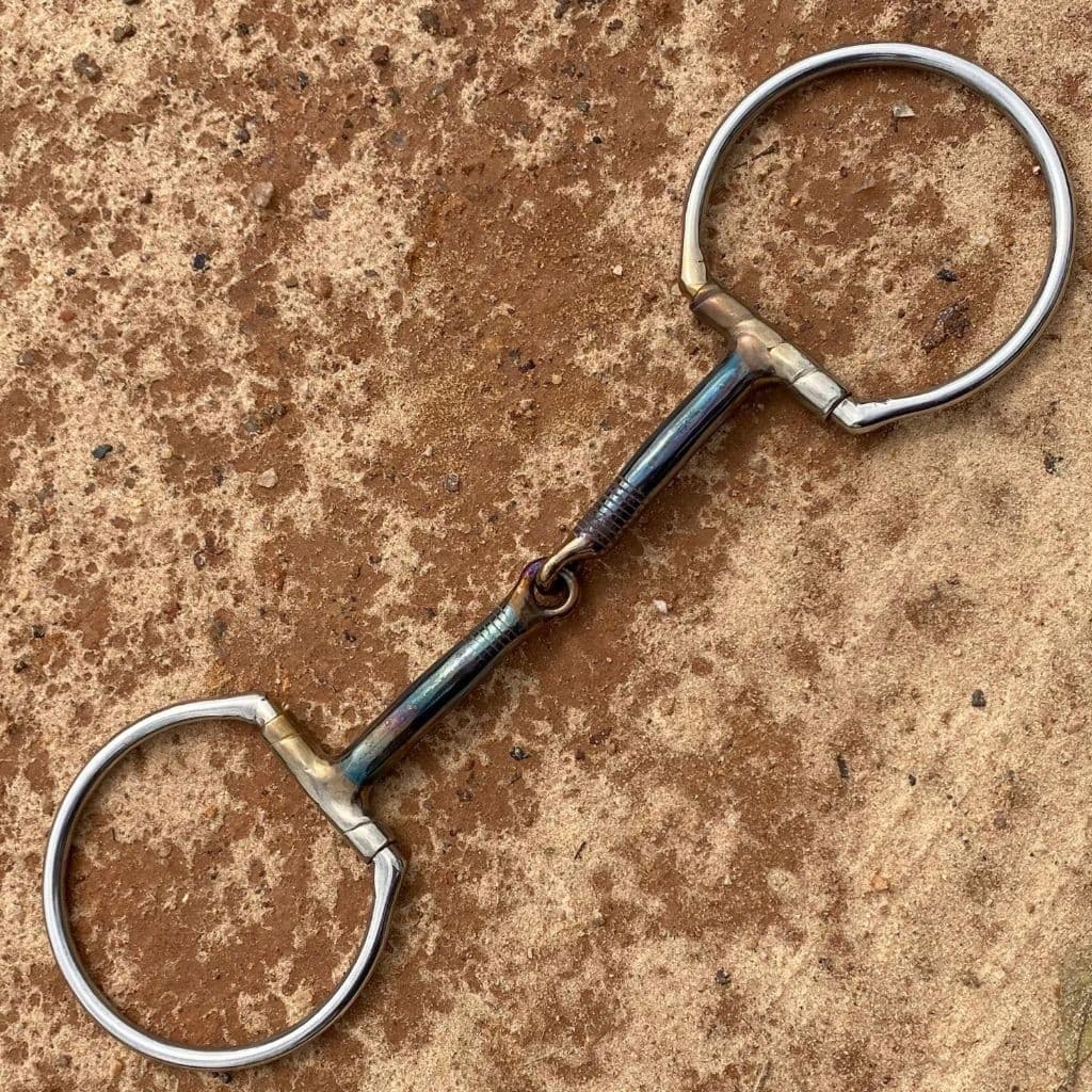 Bridão D Grande Para Cavalo Material em Inox com Bocal Articulado de Ferro Envio Imediato