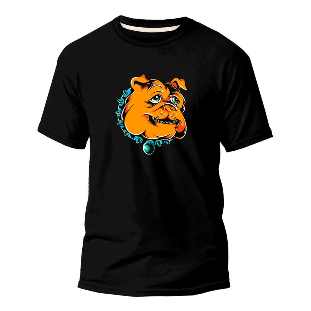 Camiseta Basica Algodão Premium Estampa Digital Bulldog