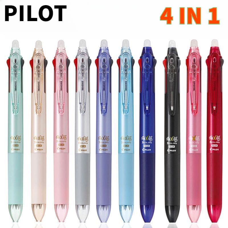 Japão PILOT FriXion caneta apagável multifunções, módulo de quatro cores caneta gel para estudantes